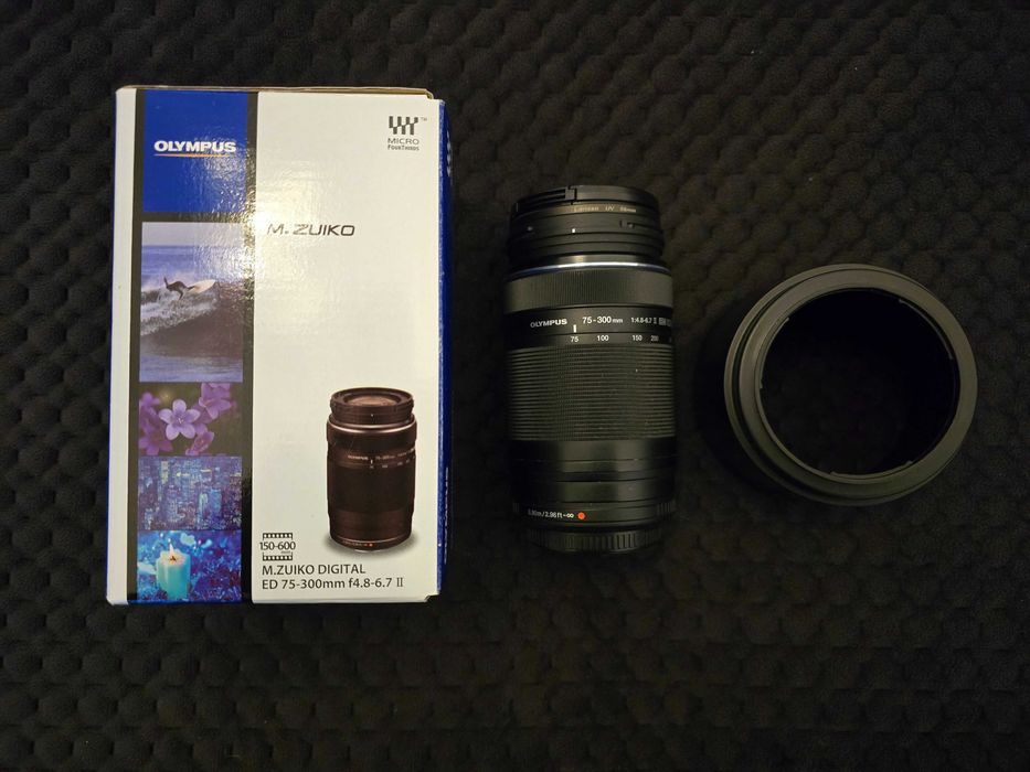 Olympus M.Zuiko 75-300 mm f/4.8-6.7 ED II z filtrem UV