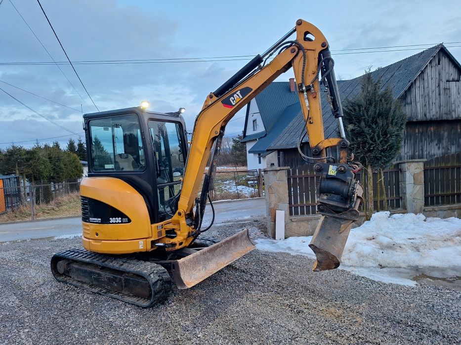 Minikoparka Caterpillar 303C ! Jak nowa ! Powertilt ! Koparka jcb