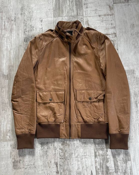 diesel leather jacket - купить мужскую одежду - Цена на OLX.ua