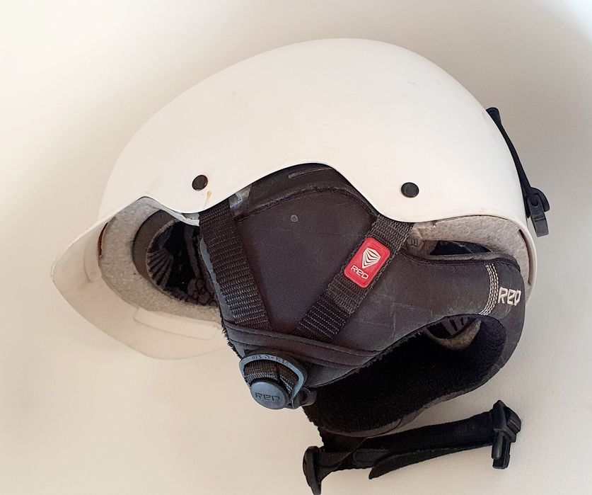 Kask narciarski poc red narty snowboard 51-53 m regulacja M 5 lat