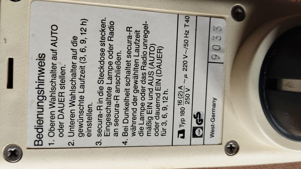 programator czasowy Diehl Secura-R.