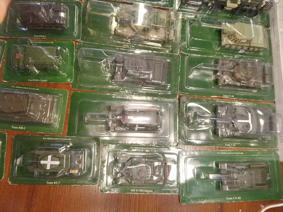 Модели серии Русские Танки Масштаб 1:72