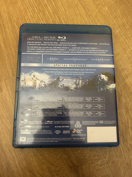Star wars gwiezdne wojny 4-6 blu ray