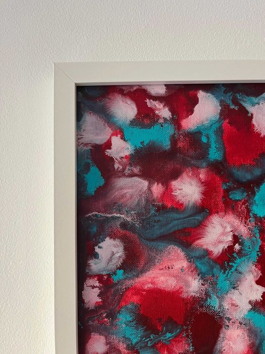 Pintura abstrata em acrílico