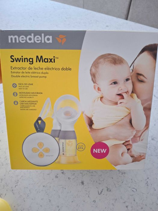 Máquina extratora de leite dupla Medela + acessórios