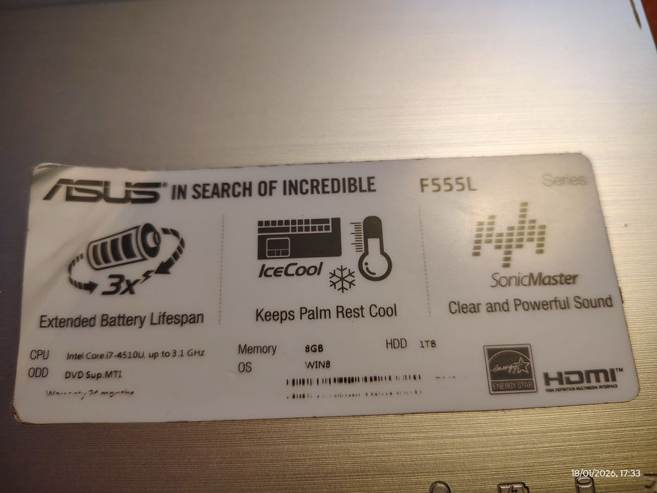 ASUS Laptop with Intel i7 Processor439920844404828164
