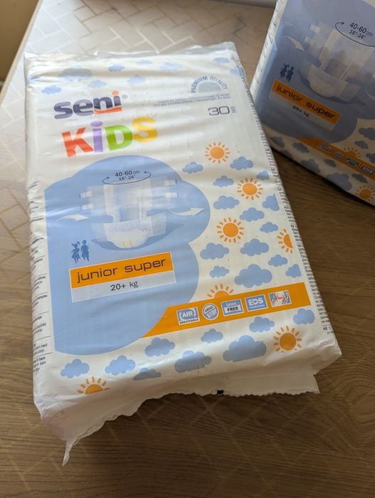 Підгузки seni kids 20+кг (8розмір)
