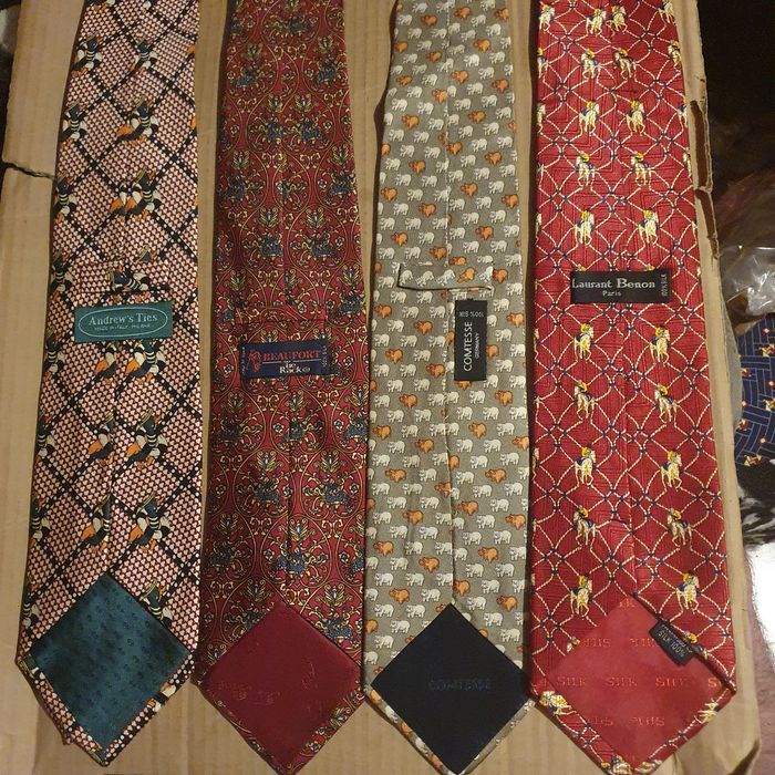 Zestaw krawatów 95a jedwab