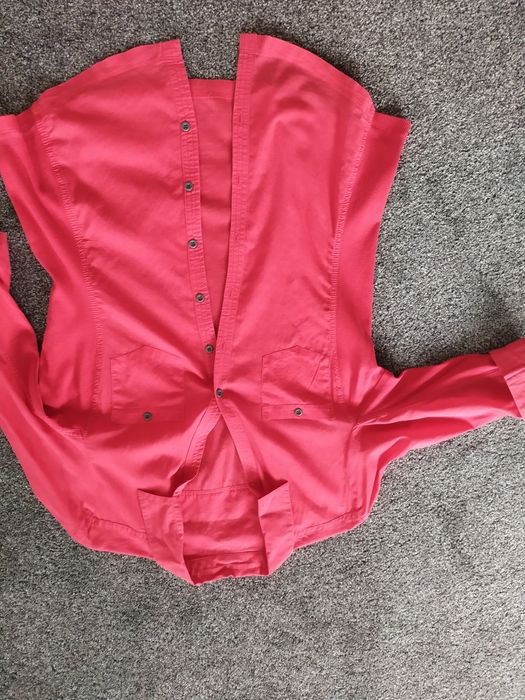 koszula bawełniana czerwona Orsay