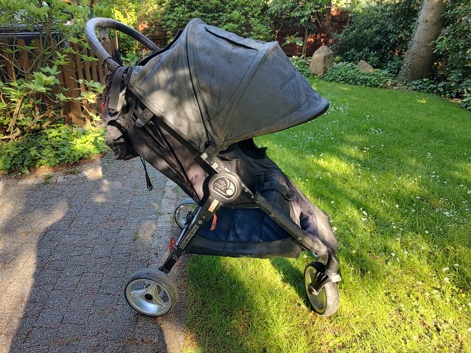 Wózek spacerówka city mini baby jogger czarny 4-kołowy super