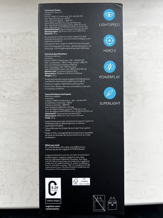 Бездротова компʼютерна миша Logitech G Pro X Superlight 2