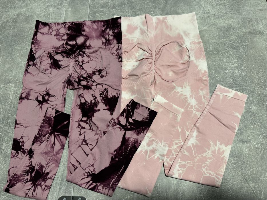 Нові лосини сірі чорні сині push ap мармур