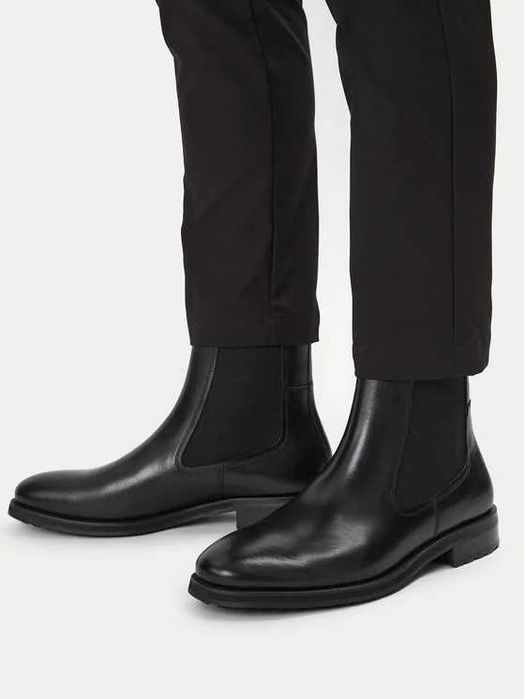 мужские черные кожаные ботинки челси Vagabond Shoemakers 41р. 26 см.