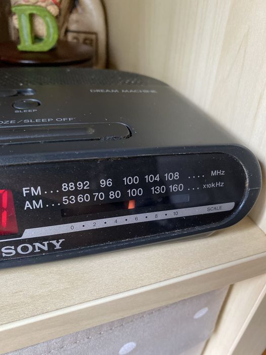 Radio despertador Sony
