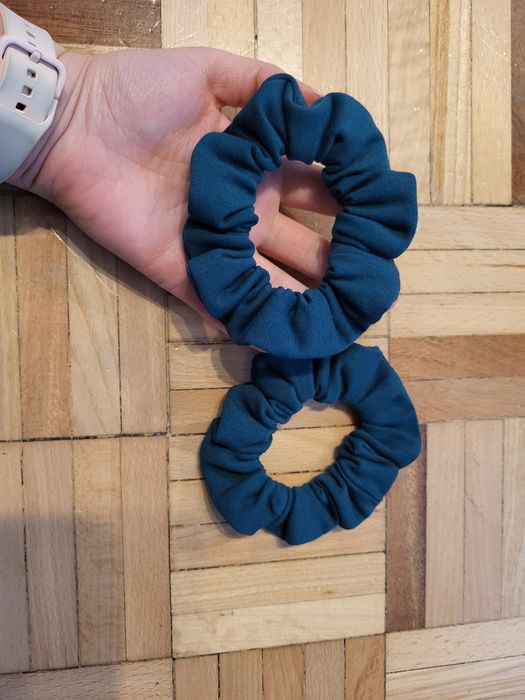 Zestaw dwóch gumek do włosów, scrunchie, handmade