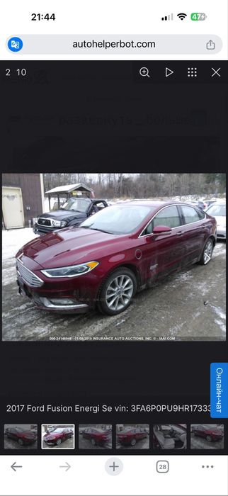 Продам Ford Fusion Plug-in Hybrid 2017.SE. Пробег 54.000. Километров  Родной.