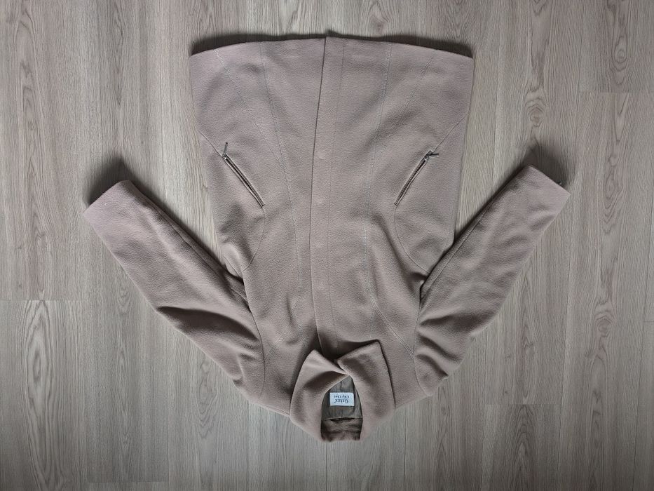 Getex wełniana beżowa kurtka kamel 44/46