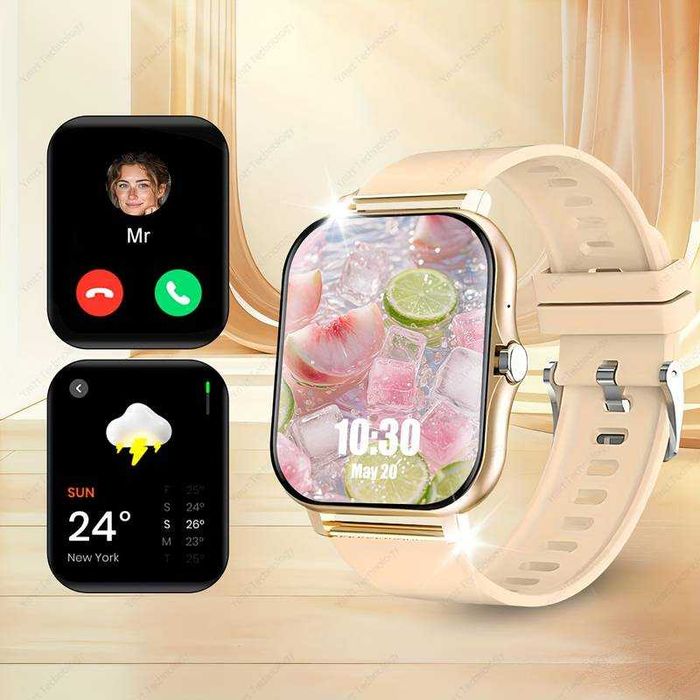 Smartwatch Inteligente unissexo, compatível c/ Android e iPhone. Novo.