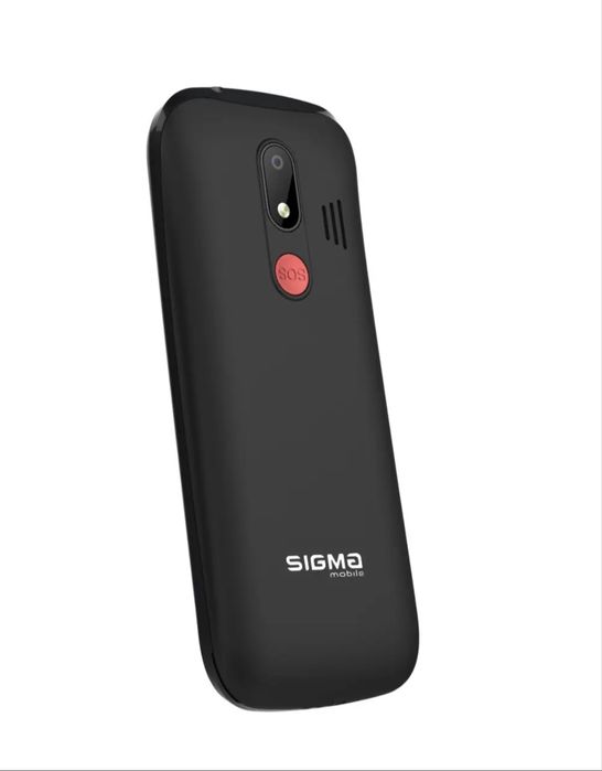 Бабушкофон Sigma Comfort 50 Optima Black (черный), кнопочный телефон для плохо слышащих/видящих пожилых людей