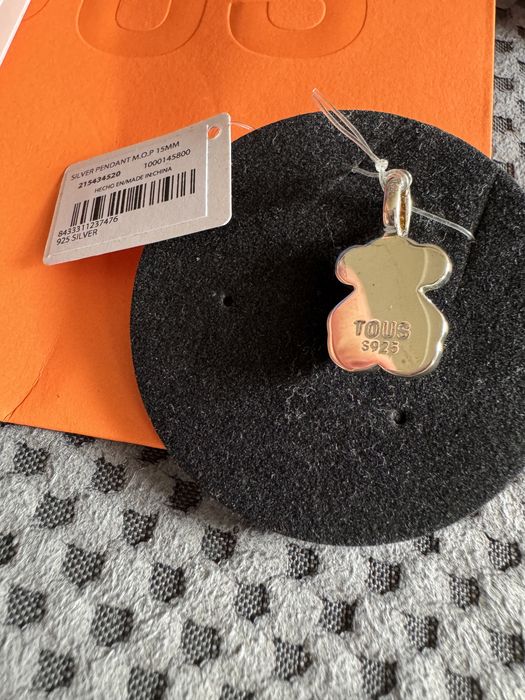 Nowa srebrna zawieszka Tous Color masa perłowa certyfikat