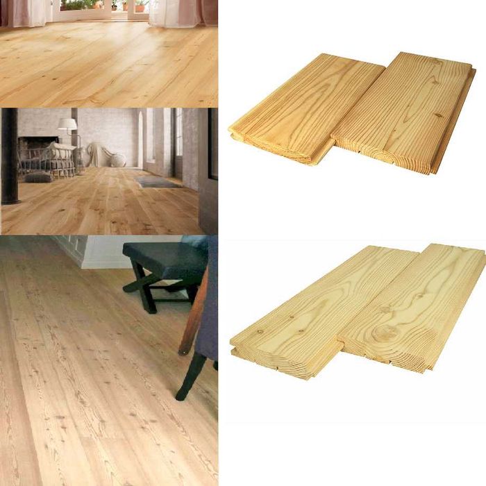 Deska podłogowa, podłoga modrzew