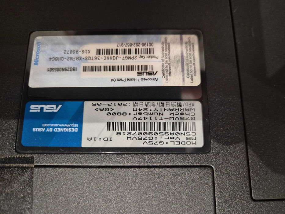 ASUS Gaming G75V Computer64740939649155124