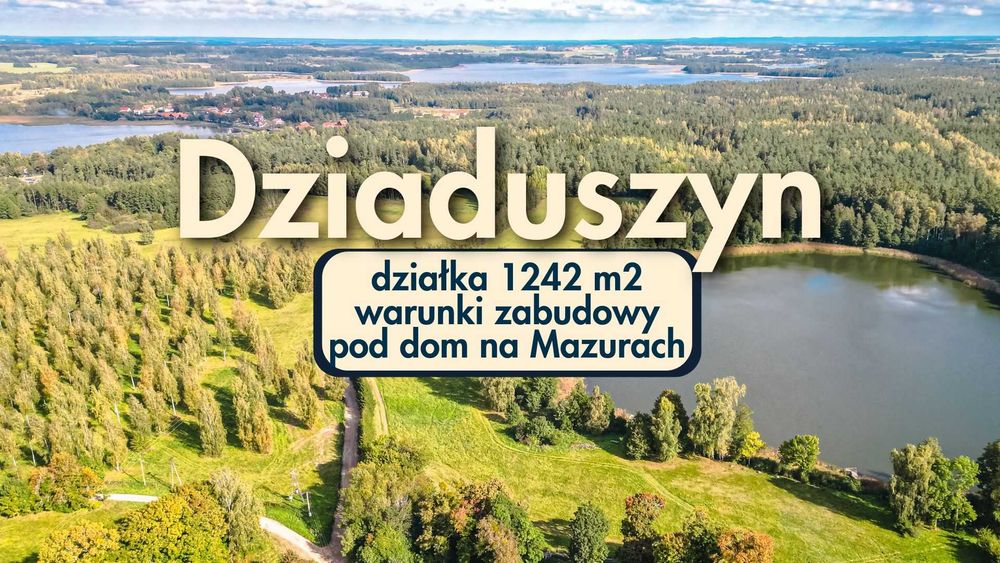 Klimatyczna działka w otoczeniu drzew - 1242 m² - warunki zabudowy pod dom całoroczny - Widok 2