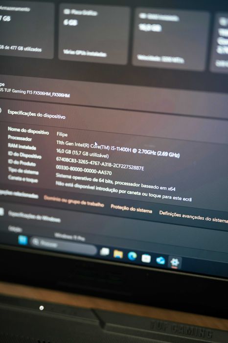 VENDO Portátil Gaming TUF