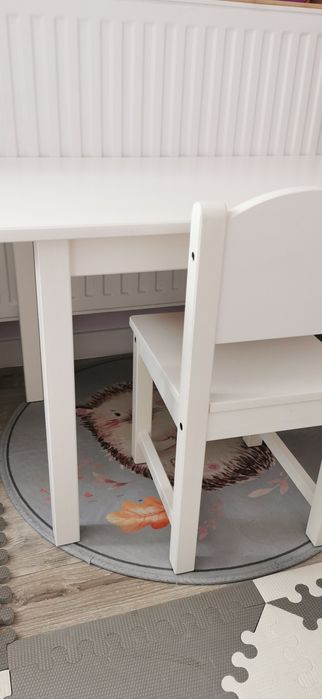 IKEA SUNDVIK Zestaw stolik z krzesełkiem biały