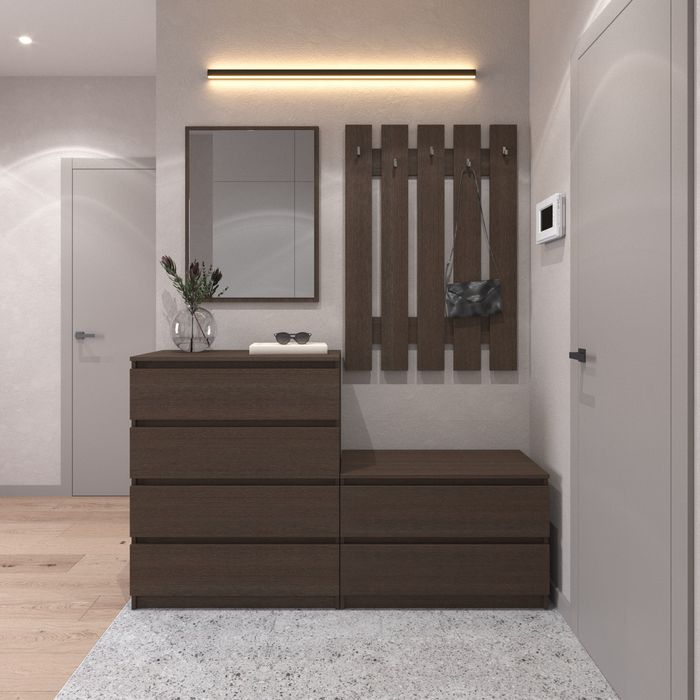 Комод, вішалка для одягу, комплект передпокою