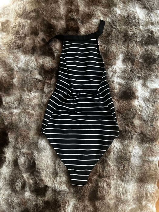 Zara Body w paski granatowo białe S