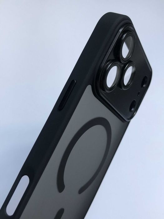 Чохол WMatte Magsafe для iPhone 17 Pro Max чехол айфон 17 промакс магсейф силікон кейс чорний