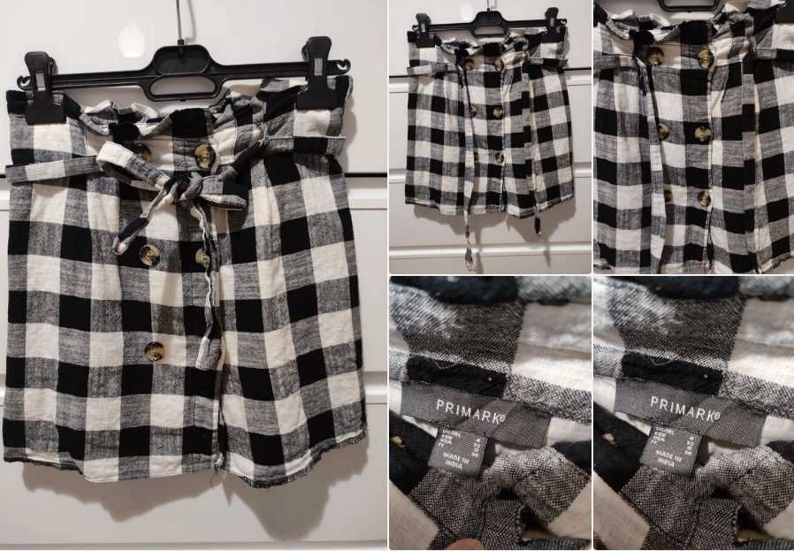 Spódnica w kratkę 32/34 Primark