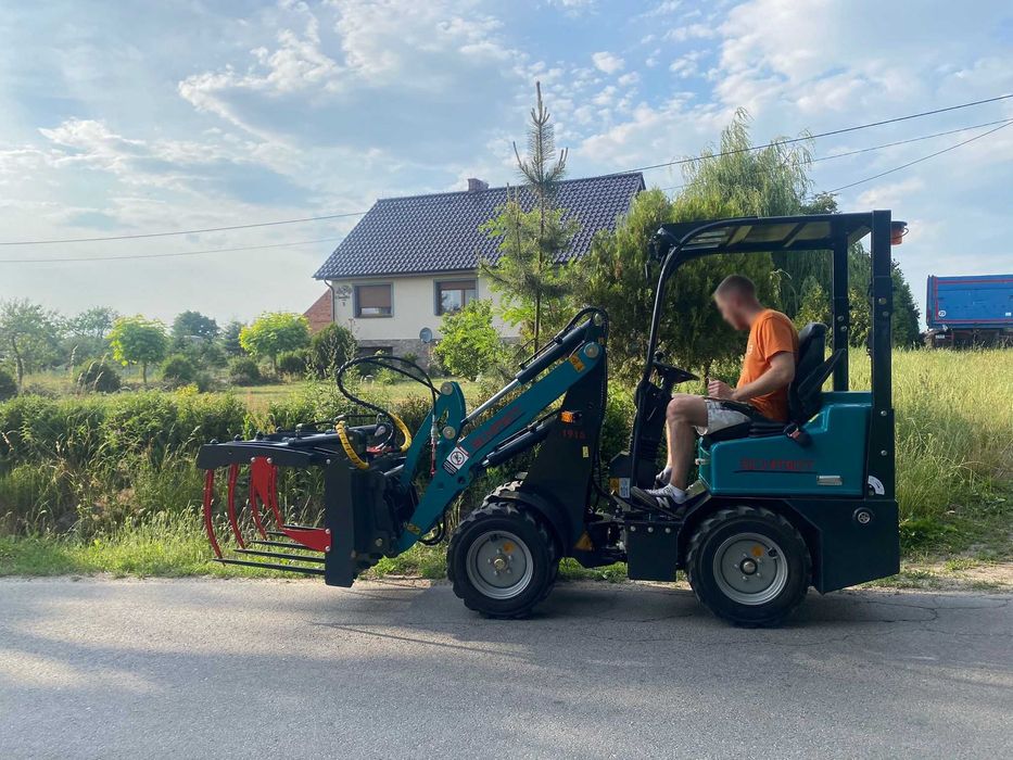 Ładowarka Kołowa Schmidt 1915 Mała Zwrotna Waga 1250kg Nowa 2026r. Udźwig 700 kg!