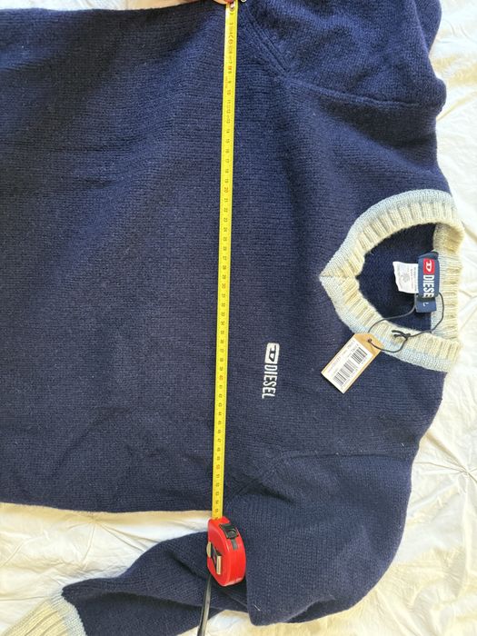 Sweter marki Diesel,100%wełny(wool/Lana), nowy,rozmiar L,wymiary 53/65