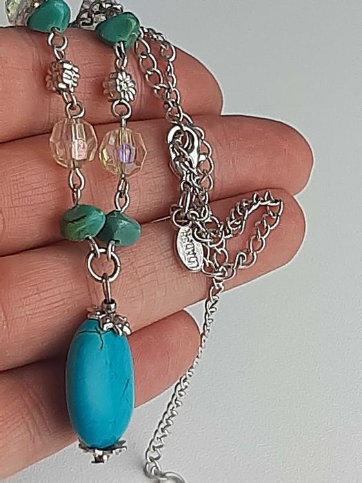 naszyjnik z turkusami