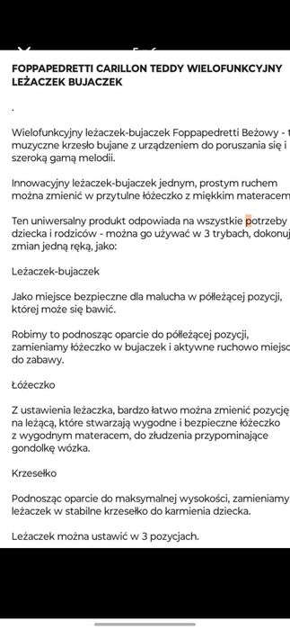 bujaczek/ huśtawka
