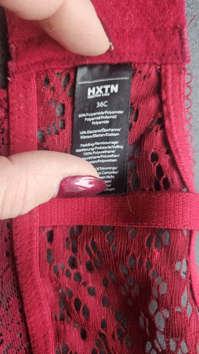 Nowy Bordowy stanik biustonosz 36/80C