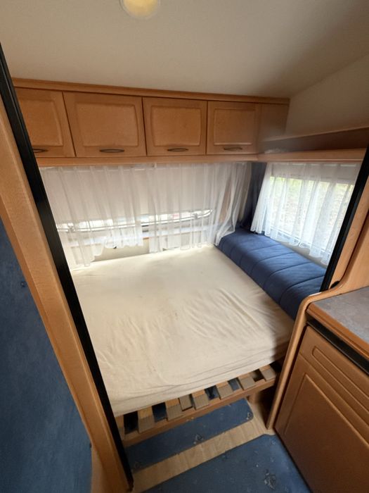 Hobby 460 Stacjonarna na działke budowe Sucha Szczelna 4 os Prysznic