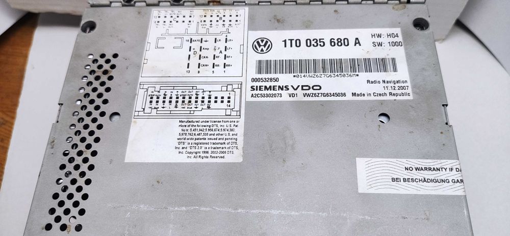 Штатная магнитола RNS510 для  Volkswagen