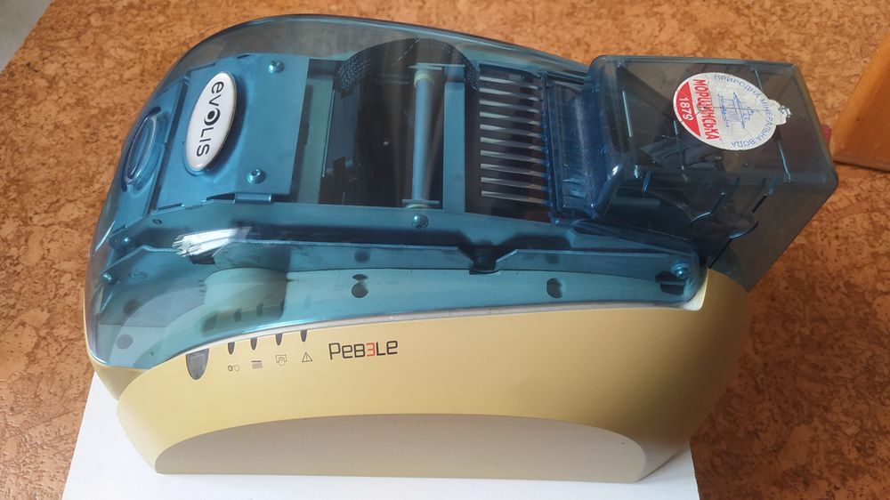 Принтер пластиковых карт Evolis Pebble 3  Б/у  Рабочий