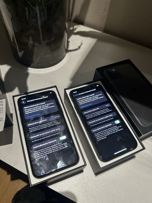 2x iPhone 11 Pro 256GB + 64GB 2x100% midnight black + midnight green