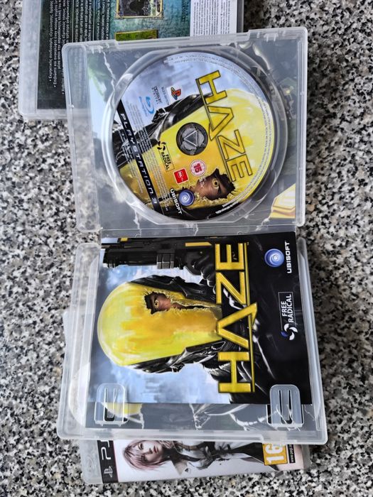 Conjunto de 3 jogos PlayStation 3+5 CDs danificados