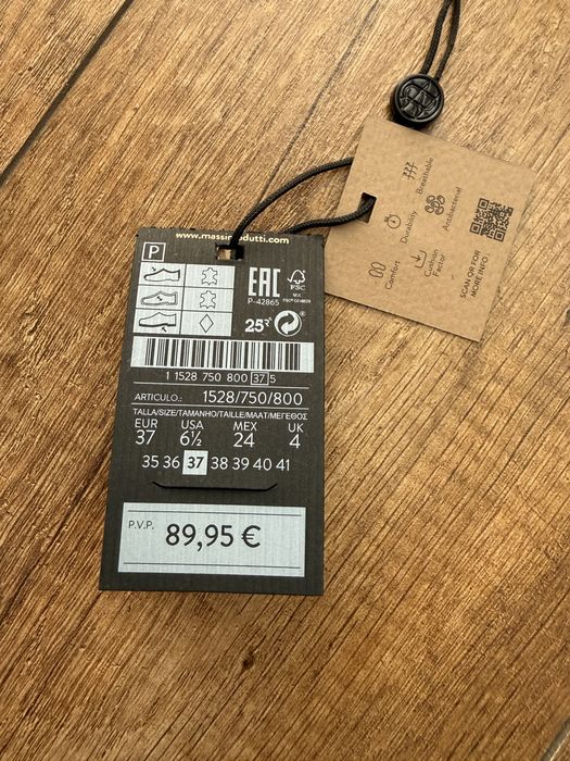 Massimo Dutti skórzane baleriny czarne z odkrytą piętą