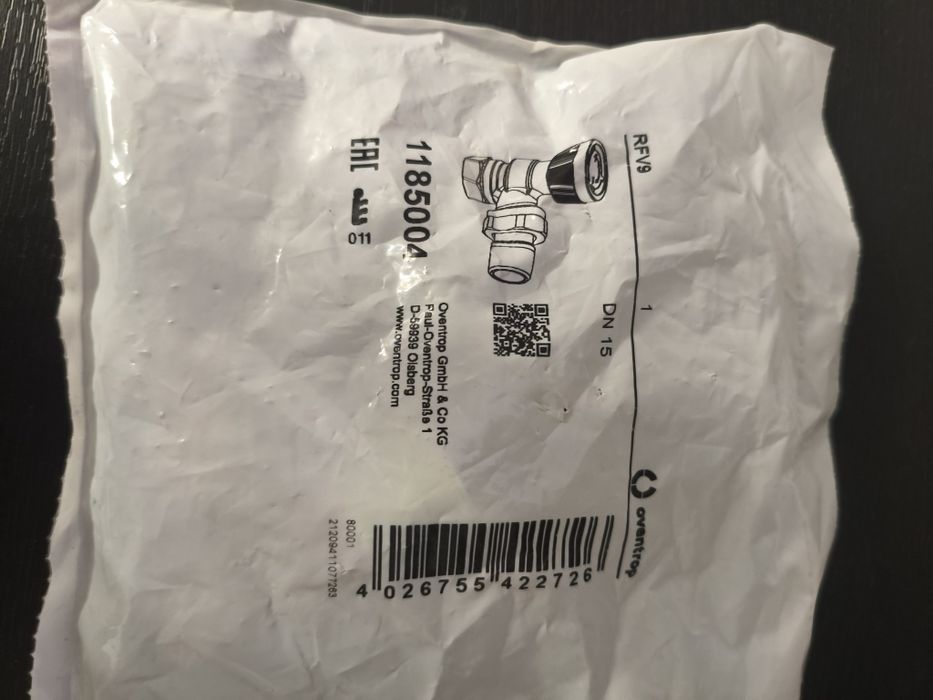 Zawór termostatyczny  + Głowica termostatyczna Vindo TH oventrop