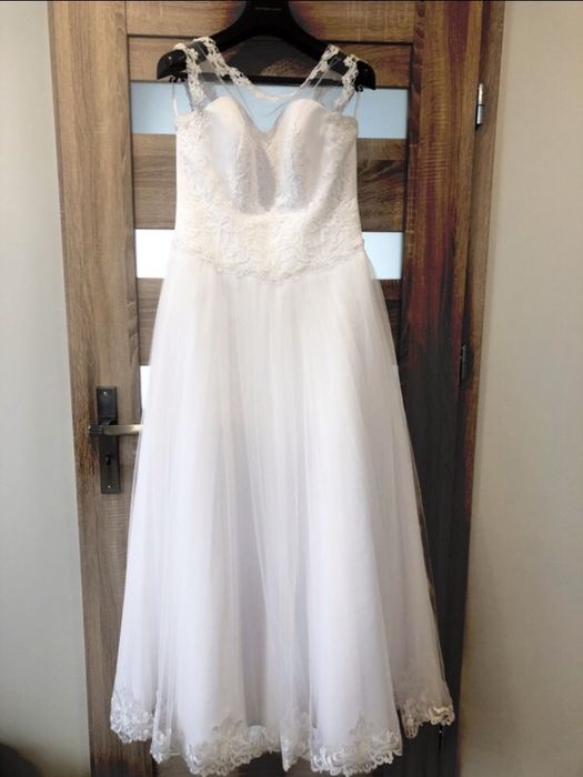 Suknia ślubna, rozmiar 38-40, gorset wiązana