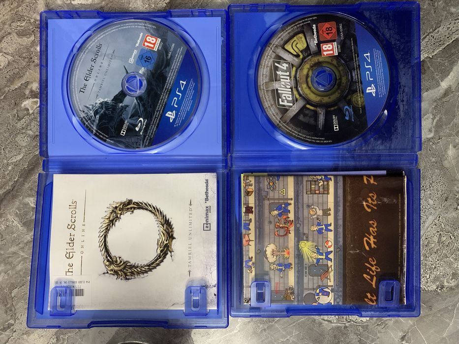 диски пс 4,the elder scrolls online,fallaut 4