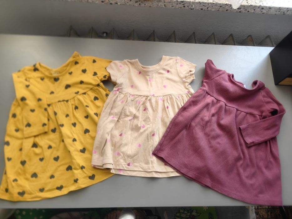 Zestaw 3x bluzka sukienka tunika r. 74 | Cool Club, So Cute, Fred & Fl