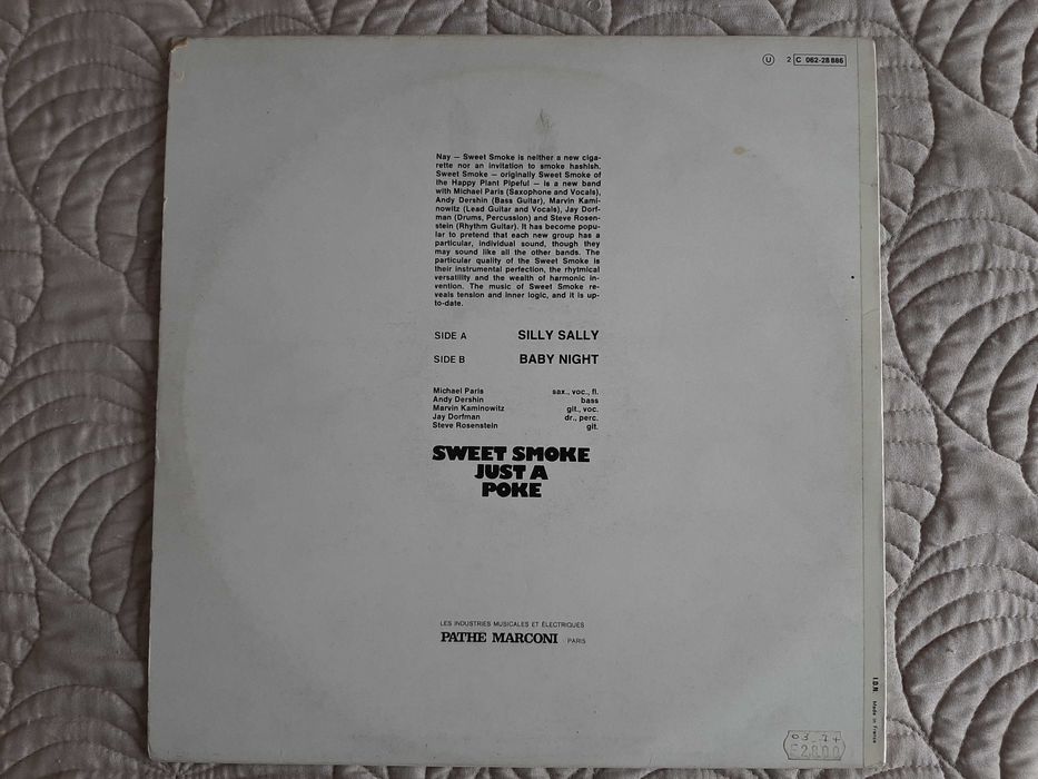 Sweet Smoke - Just A Poke - França - Vinil LP