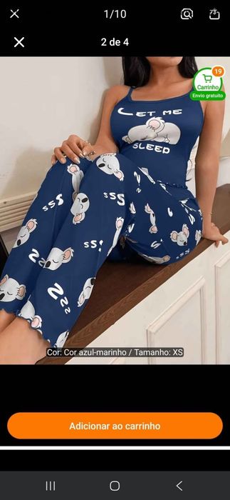 4 Pijamas Xs nunca usados